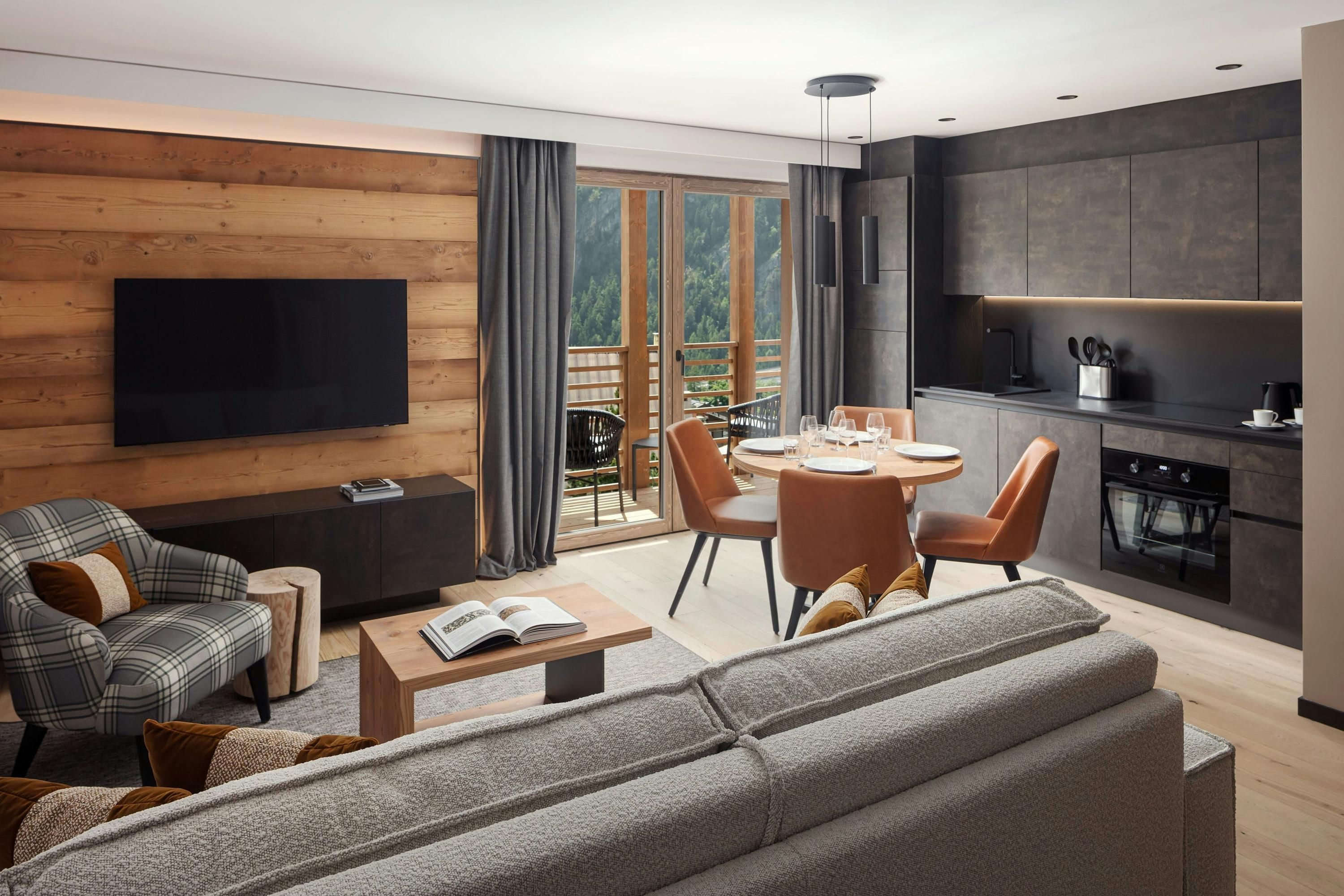Le Geant, Courmayeur, Apartments by Marriott Bonvoy - קורמאיור - סלון