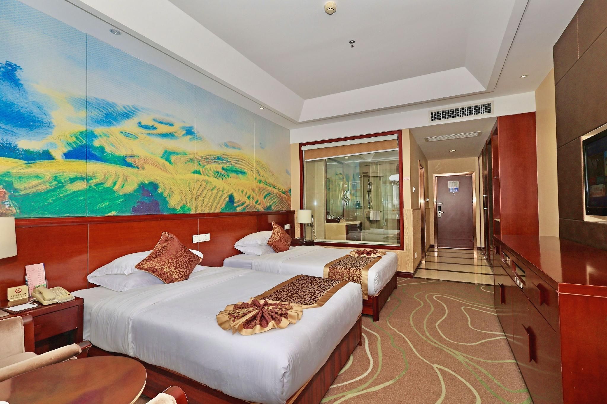 Huamei International Hotel (Longsheng Bus Station Store) - גילין - חדר שינה