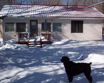 Year-Round Rental Cabin On The Historic Flambeau. Boat, Canoe, Fish & Fun! - Ladysmith - Patio