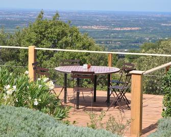 Villla mountain with swimming pool, beautiful sea views - Le Boulou - Balkon