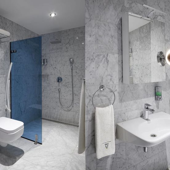 Bathroom view of Amadi Park Hotel