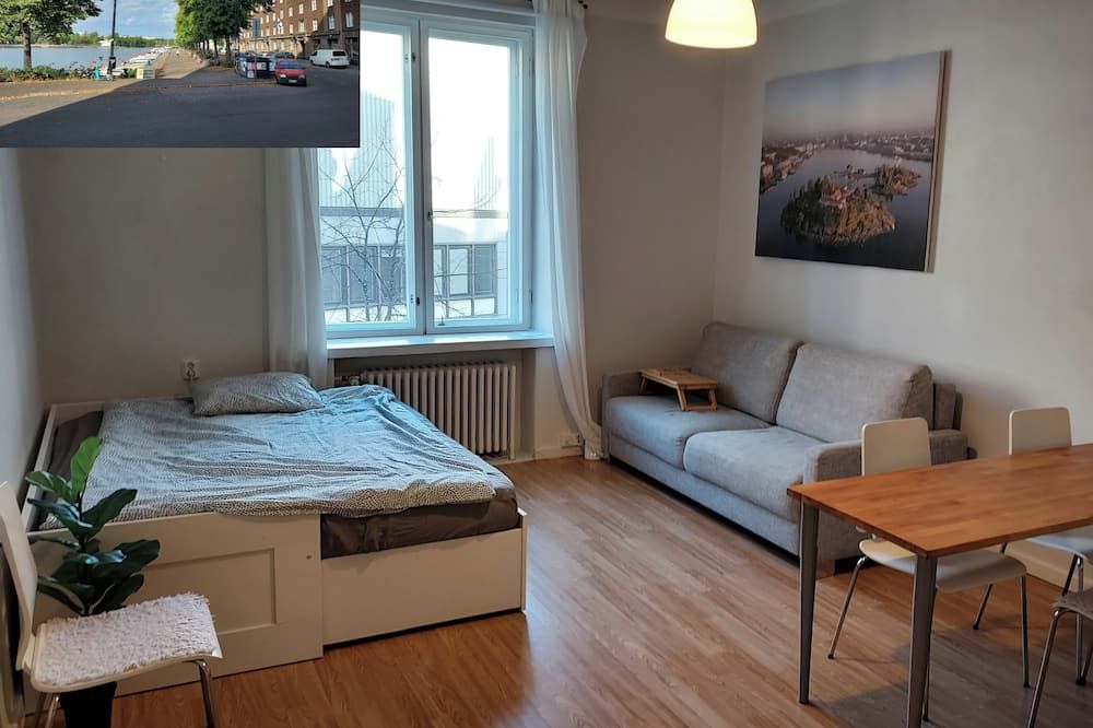 Spacious studio by the sea 41 m2 - הלסינקי - חדר שינה