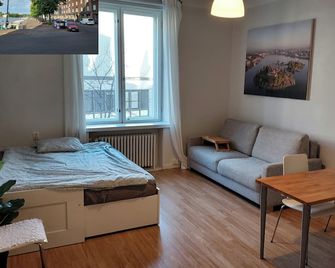 Spacious studio by the sea 41 m2 - הלסינקי - חדר שינה