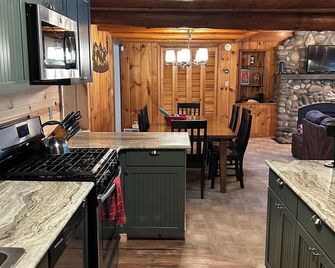 Lakefront cabin on all-sports lake. Fish, golf, ski. A few summer openings left! - Gaylord - Kitchen