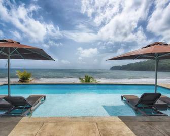 Pagua Bay House Oceanfront Cabanas - מריגוט - בריכה