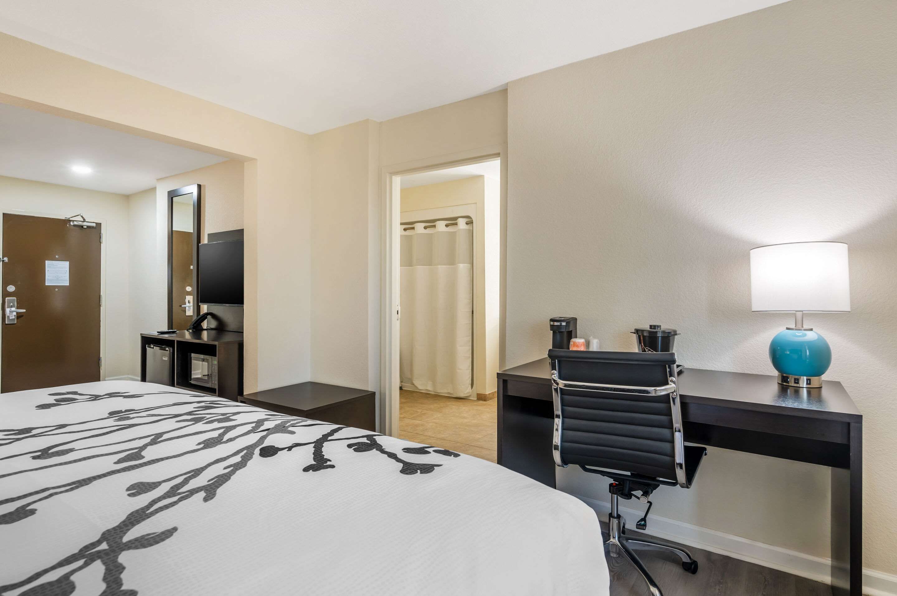 Bedroom view of Sleep Inn and Suites