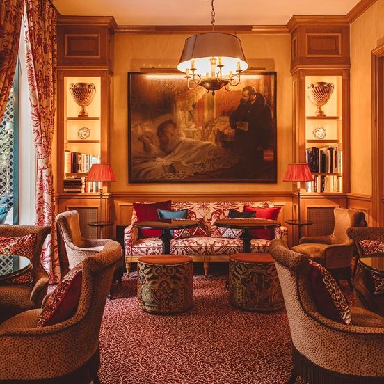Lounge view of Hotel de l'Abbaye
