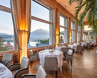 Penthouse by Art Deco Hotel Montana - Luzern - Ravintola