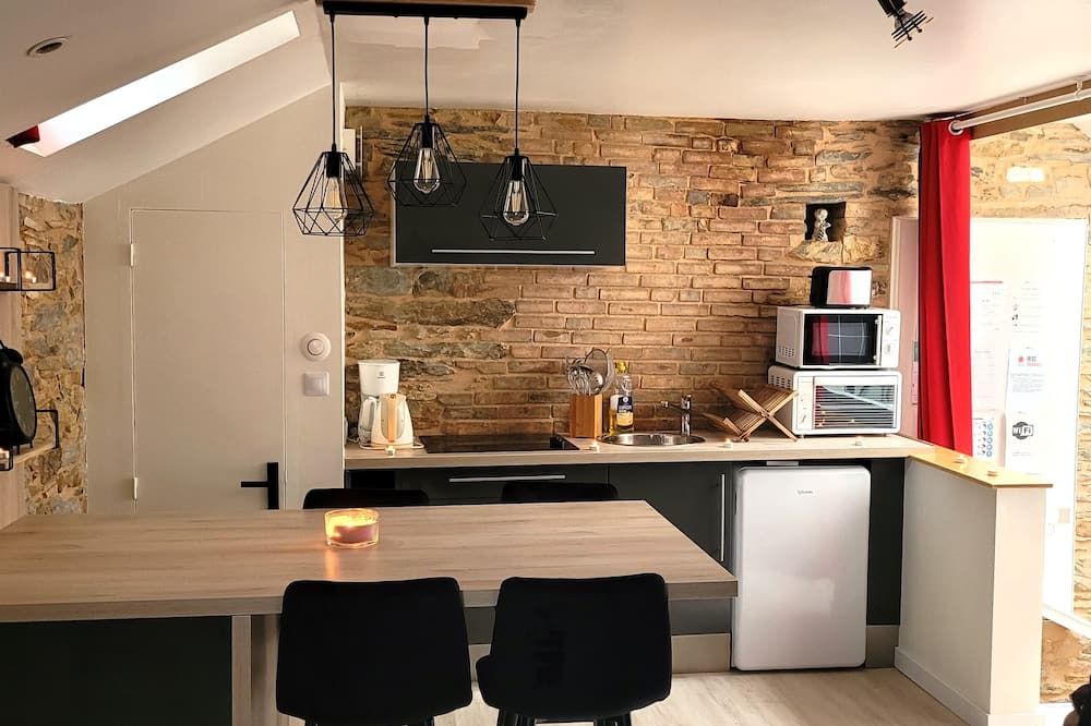 Charming Apartment - Downtown - Châteaubriant - Kuchyň