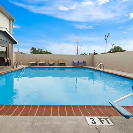 Pool view of Best Western Paducah Inn