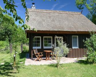 Das Bienenhaus: Reetdachhäuschen mit Kamin auf großem Wassergrundstück in Lehde - Lehde - Innenhof