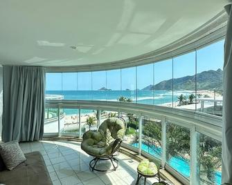 A prime view ocean front apart-hotel flat resort - Rio de Janeiro - Parveke