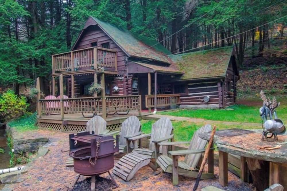 Streamside Log Cabin Cherry Springs Stargazing