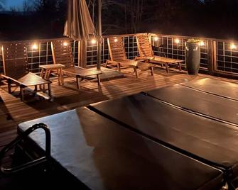 Secluded, Contemporary space, Mountain Views, all year heated Swim Spa & Hot Tub - Trion