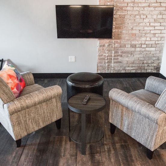 Living room view of Gibson's Warehouse