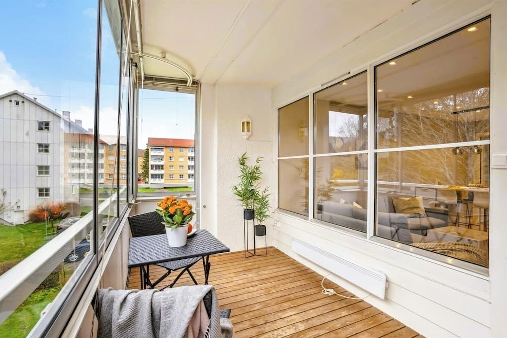 Stylish and peaceful apartment, central but at the same time secluded enjoy Oslo! - أوسلو - شرفة