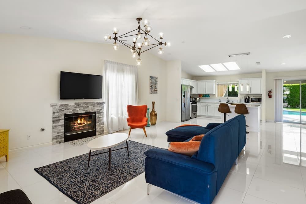 Chill dream house in Palm Springs Pool and SPA with View - Palm Springs - Wohnzimmer
