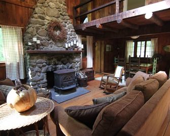 Rustic Catskills Cabin, on 3 acres, between Woodstock & Phoenicia - Mount Tremper - Living room