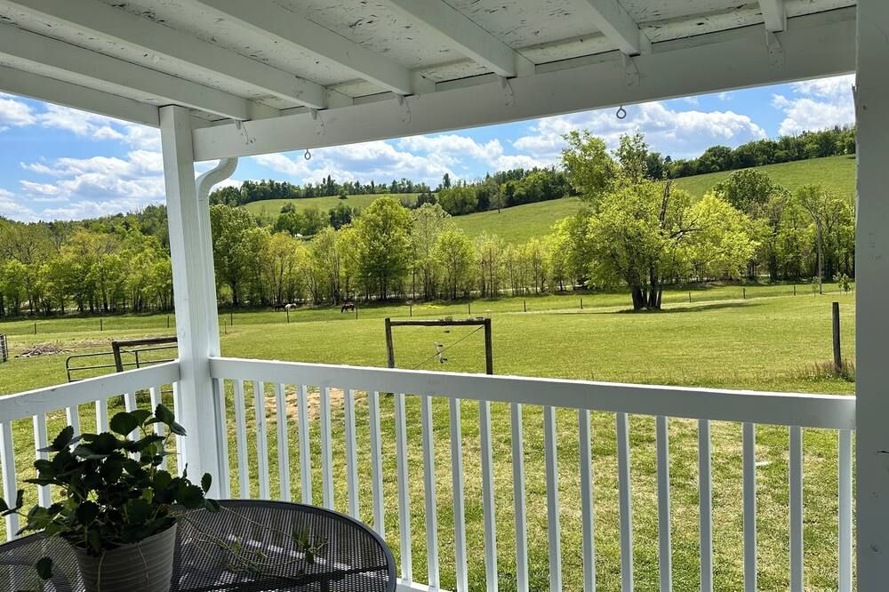 Modern, Farmhouse Experience-From our Farm to your Table -family& pet friendly - Shelbyville - Balkon