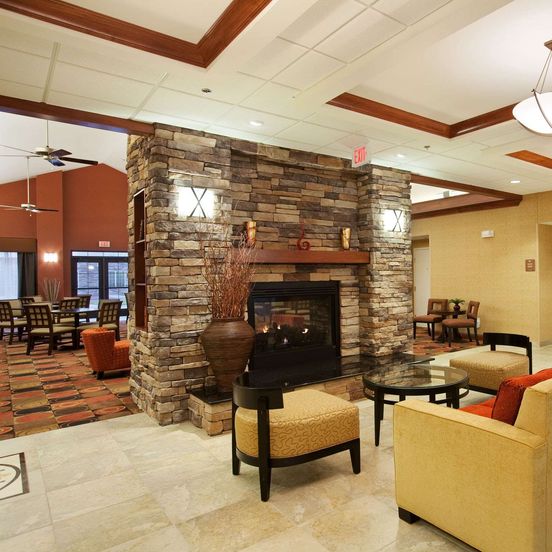 Lobby view of Homewood Suites by Hilton St. Cloud
