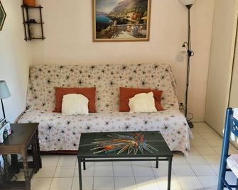 Lovely apartment in front of little parc, close to laguna lake of Thau. - Баларюк-ле-Бен - Вітальня