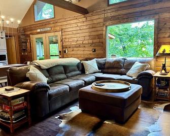Cozy cabin with loft -SLEEPS 8- only 10 minutes to Town Square! - Burnsville - Living room