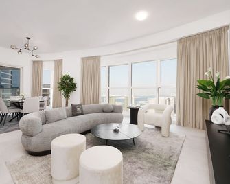 Maison Privee - Elegant & Panoramic Sea View Apt on Al Reem Island - Abu Dhabi - Living room
