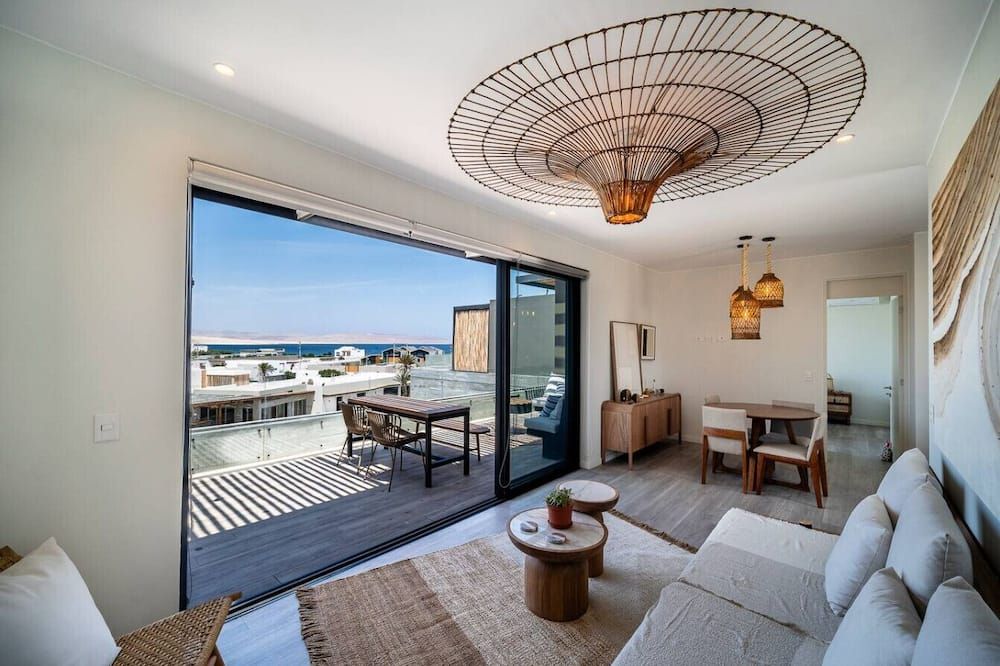Aldea 1BR Romance Seascape for 2 - El Carmen - Sala de estar
