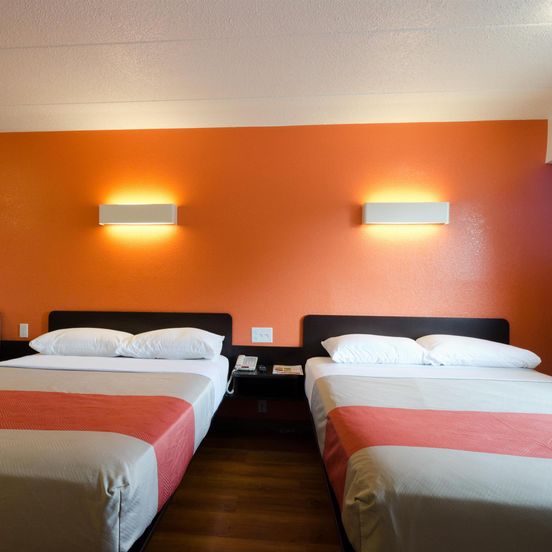 Bedroom view of Motel 6 Washington DC Gaithersburg