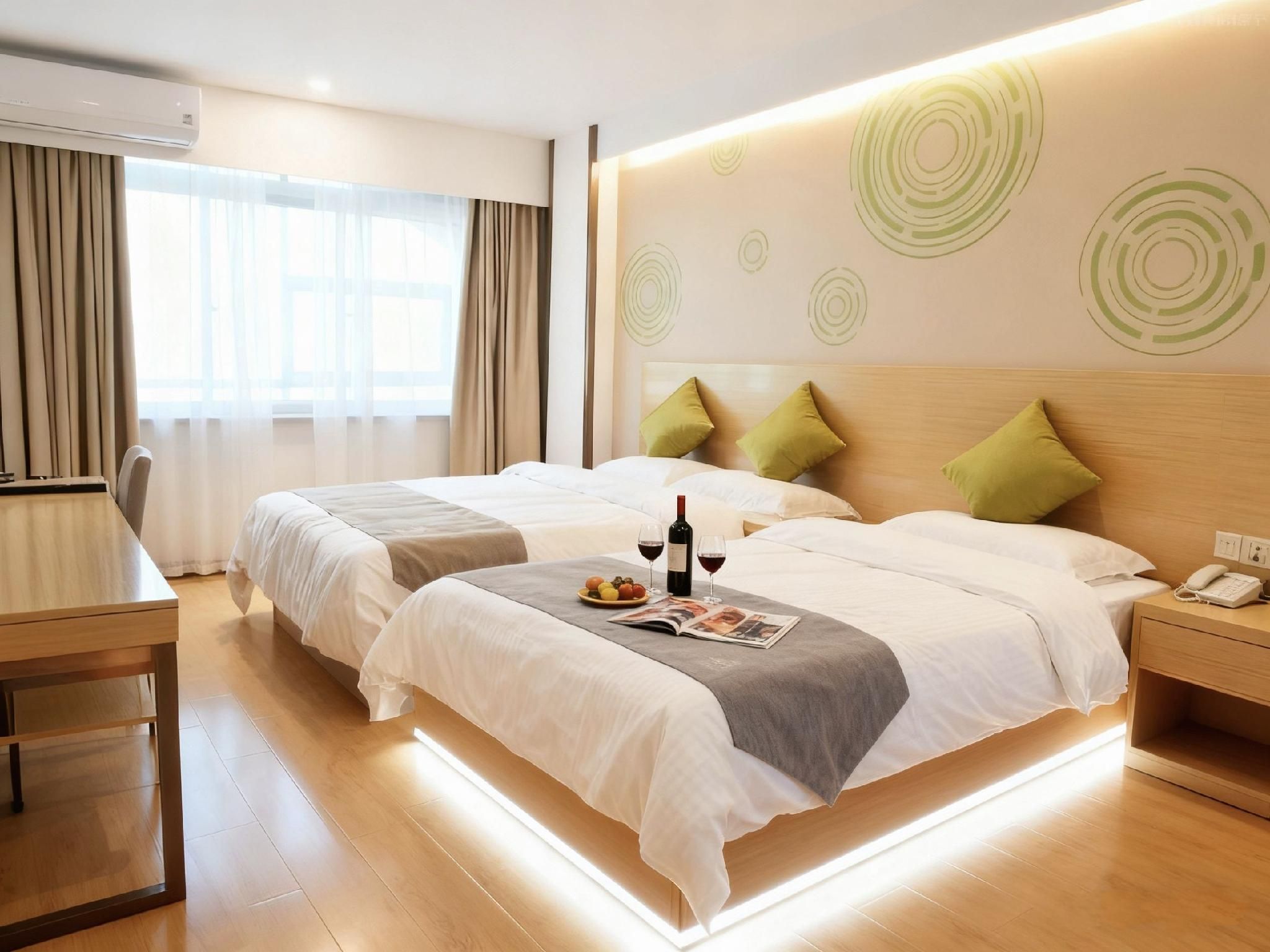 Greentree Inn Heze Shan County Huxi South Road Express Hotel - Heze - Спальня