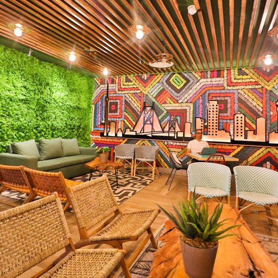 Lounge view of Onomo Hotel Johannesburg Sandton