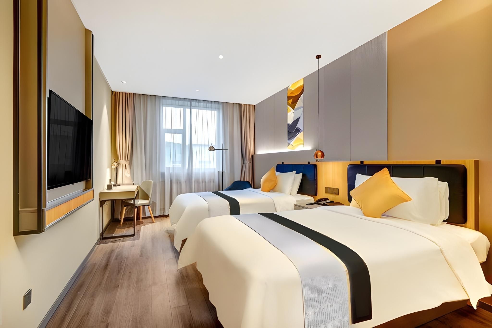 Home Inn Harbin Exhibition & Convention Centre Longta - هاربين - غرفة نوم