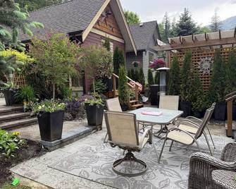 Super cozy private spa retreat with private hot tub ,wet sauna and cold plunge - Abbotsford - Patio