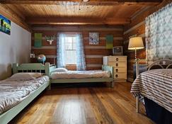 Fall Away Fern Cabin - Hand-Hewn Log Cabin W/ Modern Touches - Terra Alta - Bedroom