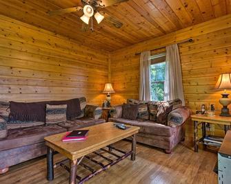 Secluded Lenoir Cabin 15 Mins to Blowing Rock - Lenoir - Living room