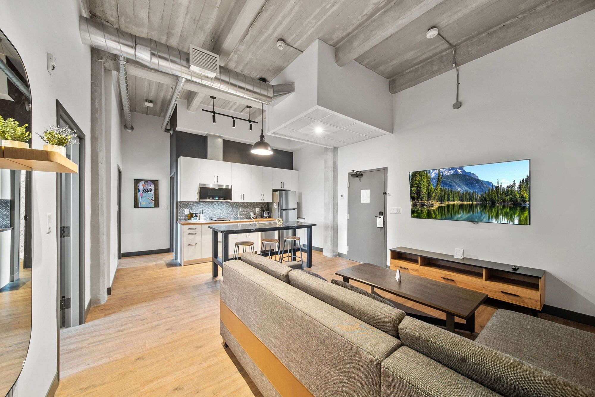 Living room view of Cannery Lofts Niagara
