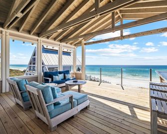 Beach Front Seaside Home Outside The Box 4br/4.5bth 4 Bedroom Home by RedAwning - Santa Rosa Beach - Balkón