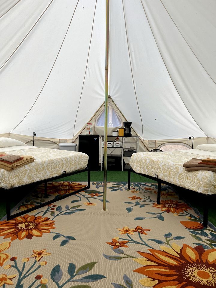 Lovely Bell Tent with Spacious Interior Great for Small Groups in Pennsylvania