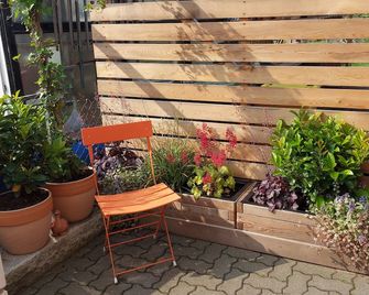OK vacation apartment with separate entrance and covered terrace - Bad Lauterberg - Terasa