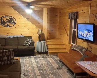 Cozy Family Cabin, hot tub, fishing, hiking, ATV, snowmobiling, read a book - Altmar - Sala de estar