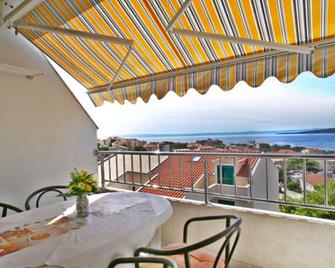 Apartment Studio with Sea View for 2-3 People - Baška Voda - Balkon