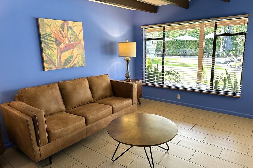 منتجع فيستا غراند - منتجع للرجال المثليين - بالم سبرينغس - غرفة معيشة