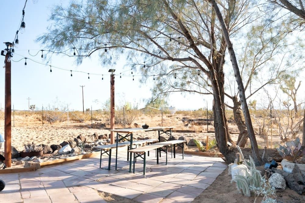 Patio view of Goat House - BBQ, Hammocks and Dark Skies! home