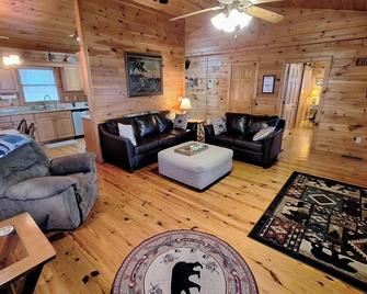 What A View From The Hot Tub! Wifi, Renovated, Comfy Beds & Pingpong!\n\n - Blue Ridge - Living room