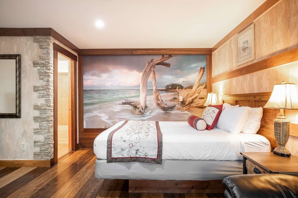 Salt Water Lagoon - Queen Studio Room at Wanderlust Inn, Pet Friendly - Ocean Shores - Chambre