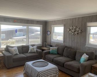 Oceanfront waves & breezes ~ 4 bed/2 bath in Robbins Rest, Fire Island, NY - Fire Island Pines - Living room