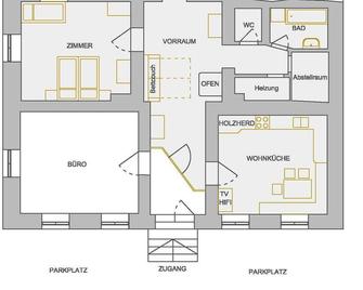 Typical Apartment In The Heart Of National Park 'hohe Tauern' - Maltaberg - Floorplan