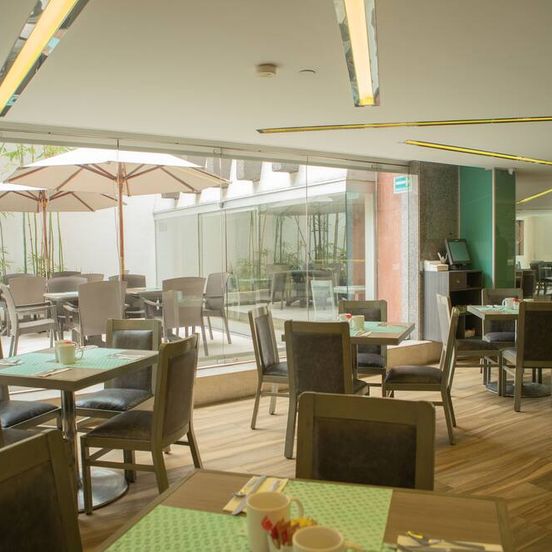 Restaurant view of Hotel Marbella