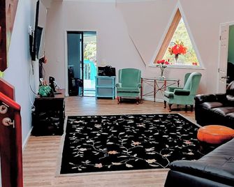 Secluded, spacious new geodesic home on the Big Island, Hawaii. - Mountain View - Sala de estar