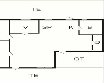8 Person Holiday Home in Frederiksvaerk - Frederiksværk - Floorplan